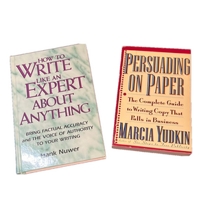 Writing book duo how to write like an expert and persuading on paper